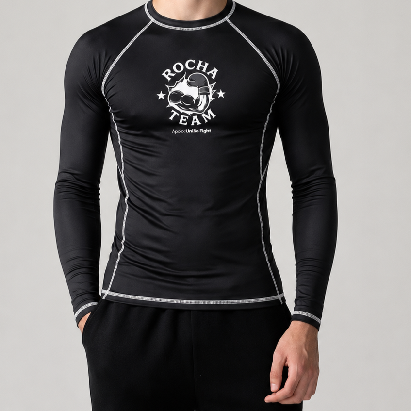 Rashguard Rocha Team (Manga Longa)